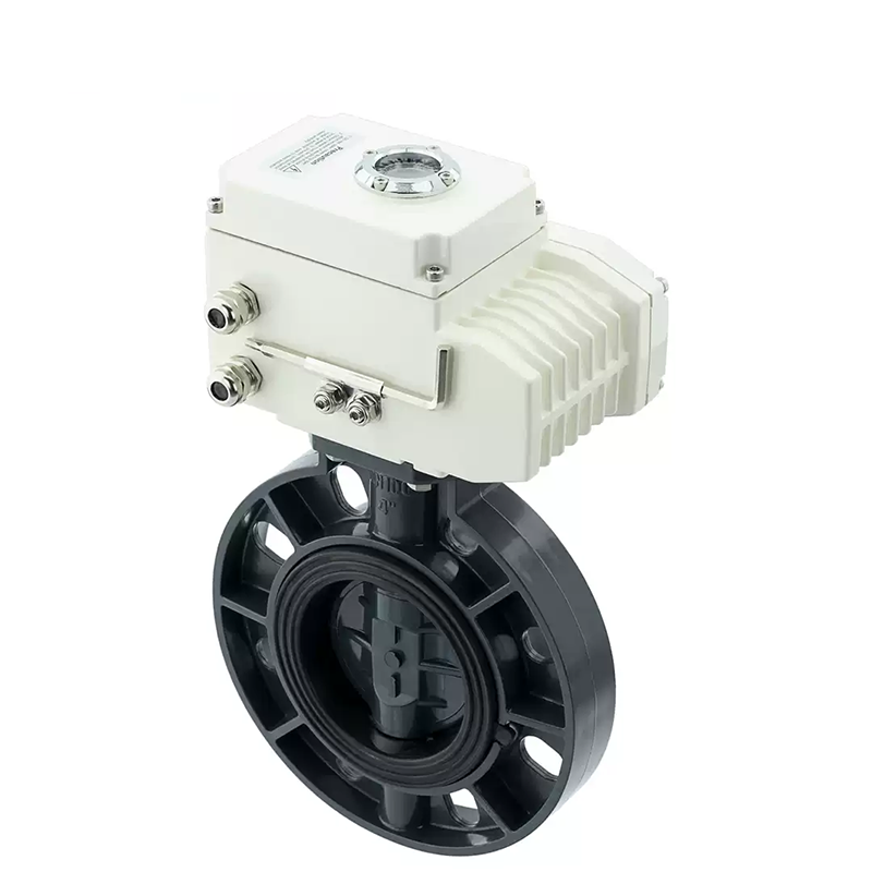Plastic Material Electric Butterfly Valve